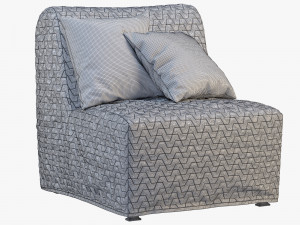 ikea lycksele chair-bed 3D मॉडल
