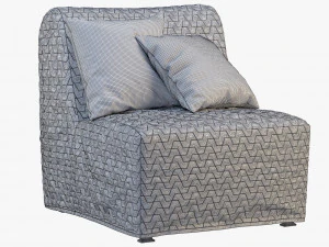 ikea lycksele chair-bed 3D Model