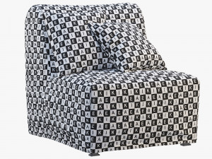 ikea lycksele chair-bed 3D मॉडल