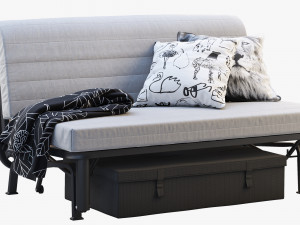 ikea lycksele sofa-bed frame 3D Model