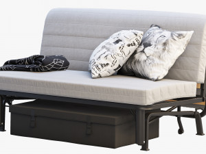 ikea lycksele sofa-bed frame 3D Model