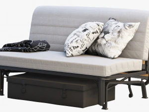 ikea lycksele sofa-bed frame 3D Model
