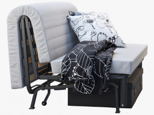ikea lycksele sofa-bed frame 3D Model