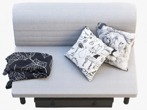 ikea lycksele sofa-bed frame 3D Model