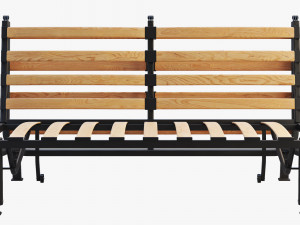 ikea lycksele sofa-bed frame 3D Model