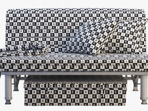 ikea lycksele sofa-bed frame 3D Model