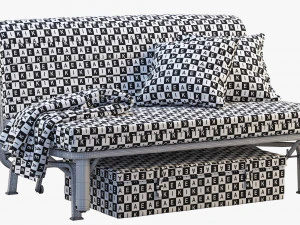 ikea lycksele sofa-bed frame 3D Model