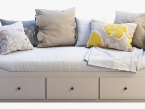ikea hemnes bed 3 3D Model