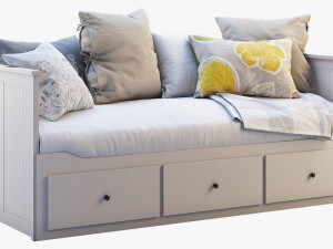 ikea hemnes bed 3 3Dモデル
