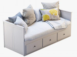 ikea hemnes bed 3 3D Model