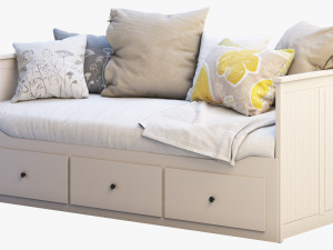ikea hemnes bed 3 3Dモデル