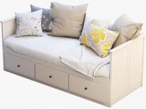 ikea hemnes bed 3 3D Model