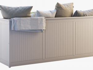 ikea hemnes bed 3 3Dモデル