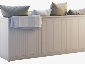ikea hemnes bed 3 3D Model
