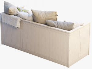 ikea hemnes bed 3 3Dモデル