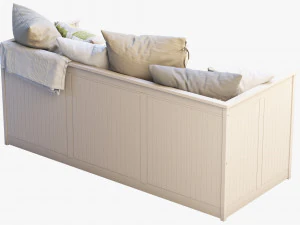 ikea hemnes bed 3 3D Model