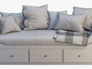 ikea hemnes bed 3 3Dモデル