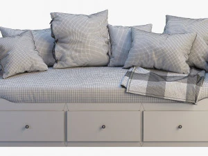 ikea hemnes bed 3 3D Model