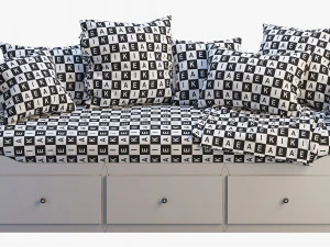 ikea hemnes bed 3 3D Model