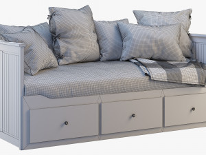ikea hemnes bed 3 3Dモデル