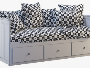 ikea hemnes bed 3 3Dモデル