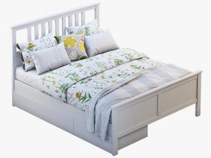 ikea hemnes bed 4 3D Model