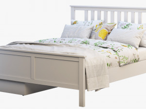 ikea hemnes bed 4 3D मॉडल