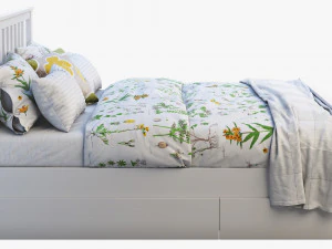ikea hemnes bed 4 3D Model