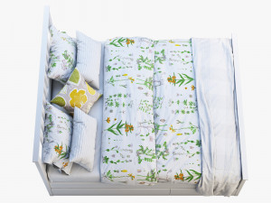 ikea hemnes bed 4 3D मॉडल