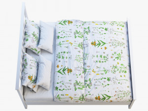 ikea hemnes bed 4 3D मॉडल