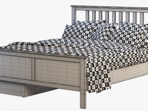 ikea hemnes bed 4 3D मॉडल