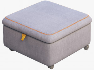 ikea slakt storage seat section 3D 模型