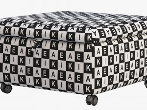 ikea slakt storage seat section 3D 模型