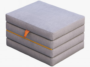 ikea slakt mattress folding 3Dモデル