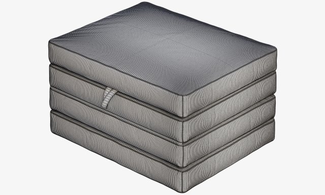ikea slakt mattress folding 3D