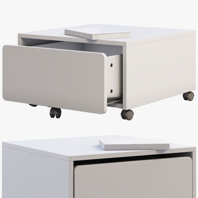 ikea slakt storage box with casters 3D Model .c4d .max .obj .3ds .fbx .stl .blend 