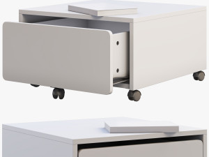 ikea slakt storage box with casters 3D Model