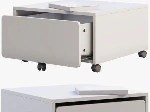 Contenitore ikea Slakt con rotelle Modello 3D