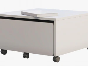 ikea slakt storage box with casters 3D Model