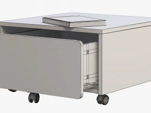 ikea slakt storage box with casters 3D Model