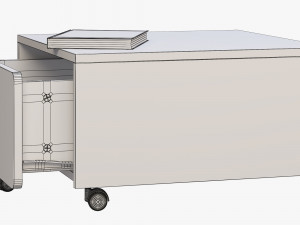 ikea slakt storage box with casters 3D Model