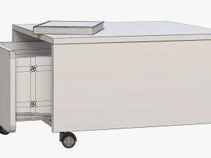 ikea slakt storage box with casters 3D Model