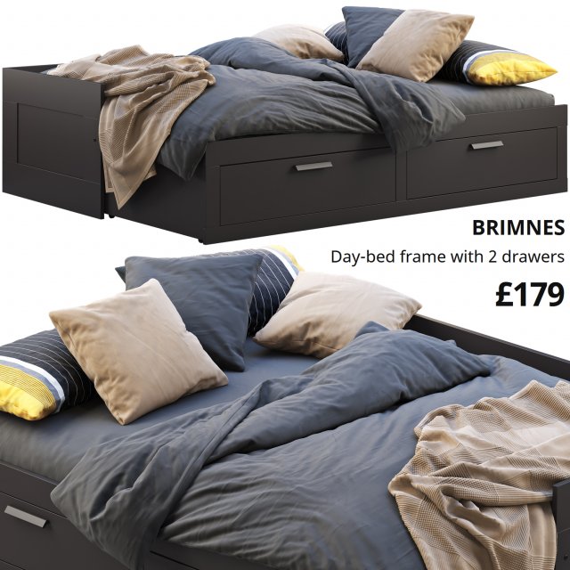 ikea brimnes 4 Modello 3D .c4d .max .obj .3ds .fbx .stl .blend