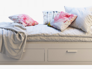 ikea brimnes bed 6 3Dモデル