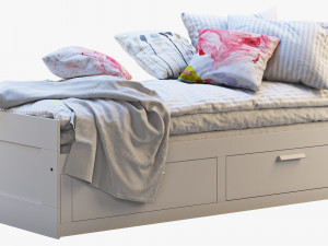 ikea brimnes bed 6 3Dモデル