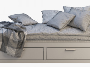 ikea brimnes bed 6 3Dモデル