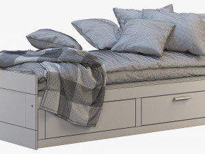ikea brimnes bed 6 3Dモデル