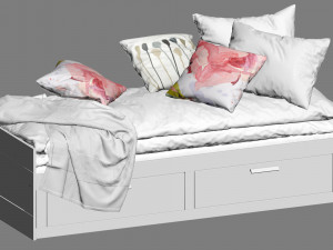 ikea brimnes bed 6 3Dモデル