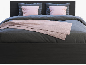 ikea malm bed 3 Model 3D