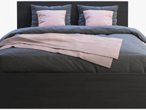 ikea malm bed 3 3D Model